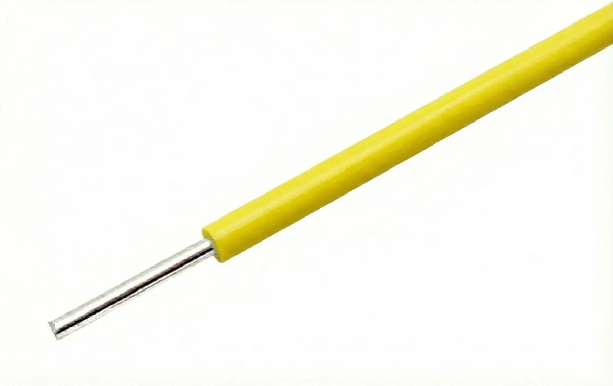 Filo giallo con anima piena 22AWG per breadboard al metro