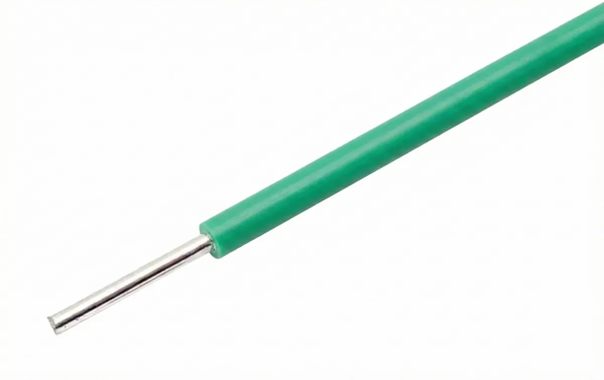 Filo verde con anima piena 22AWG per breadboard al metro