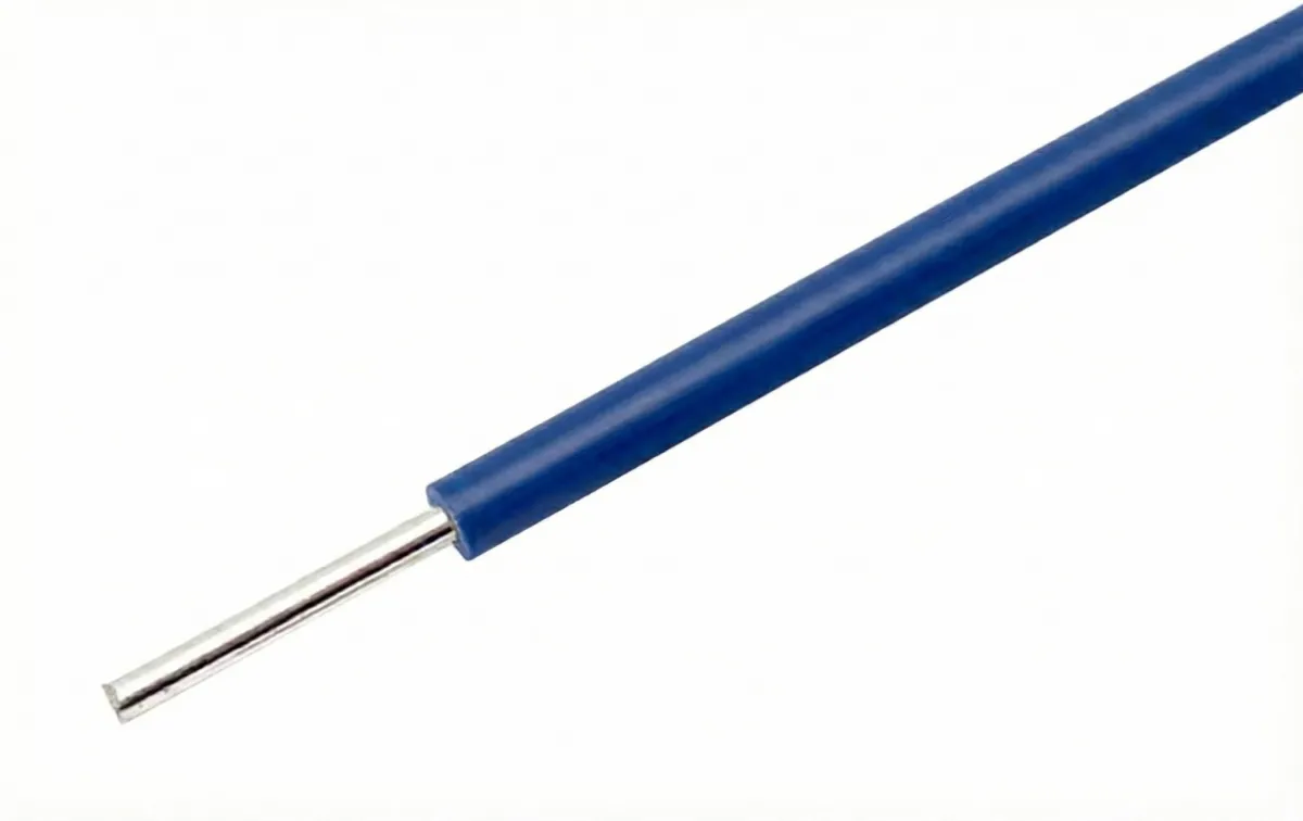 Filo blu con anima piena 22AWG per breadboard al metro