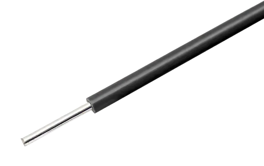 Filo nero con anima piena 22AWG per breadboard al metro