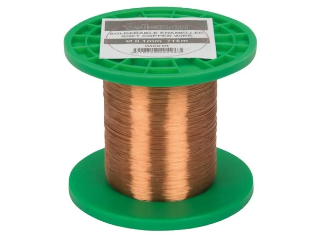 Filo di avvolgimento in rame Ø0.1mm - 715m - 1.5kohm