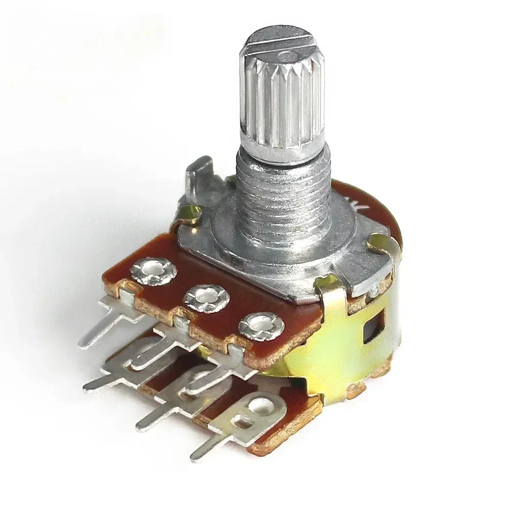 Doppio potenziometro 10K lineare stereo 6 pin