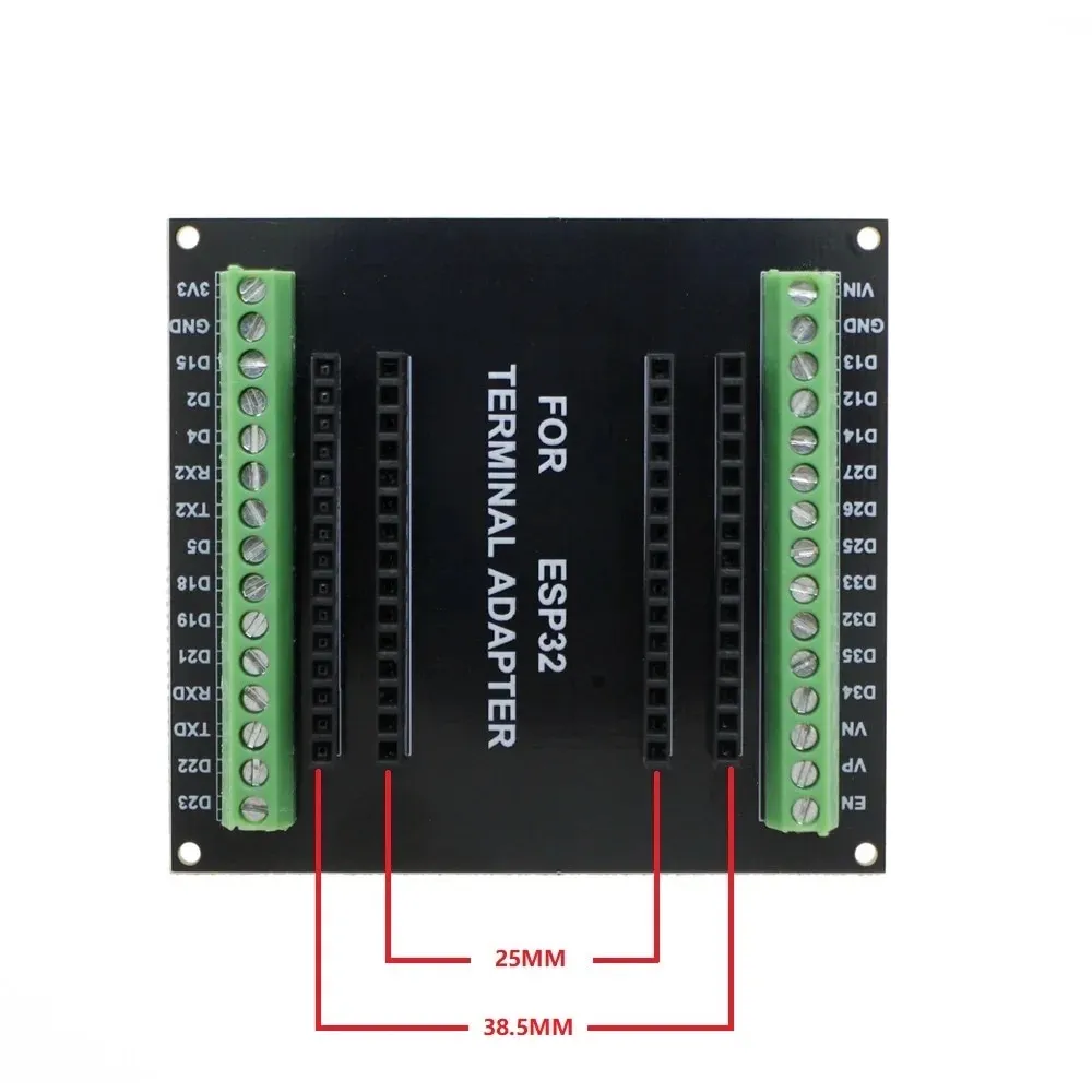 Breakout board per ESP32 Devkit V1 con terminali a vite