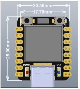 Scheda di sviluppo ESP32-C3 con mini display OLED midi da 0.42 pollici – 5
