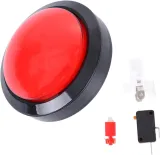 Pulsante arcade 100mm rosso a cupola – 1