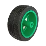 Ruota con gomma per robot o smart car Verde – 2