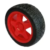 Ruota con gomma per robot o smart car Rosso – 1