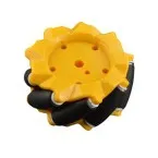 Mecanum  Ruota /Ruota omnidirezionale - 80MM-A Giallo  - set di 2 ruote (1xL+1xR)