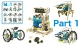 Kit educativa di energia solare Robot solare 14 in 1 – 6