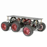 Chassis fuoristrada nero con trazione a 6 ruote – 1