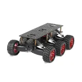 Chassis fuoristrada nero con trazione a 6 ruote – 2