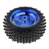 Modello di auto intelligente Robot Banda/Gruppo ruota in gomma 85x38mm per Arduino, adatto a 4WD/2WD - Blu metallizzato – 2