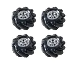 Ruota Mecanum / Ruota omnidirezionale - 60MM-K Nera Set da 4 – 1