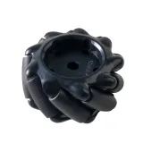Ruota Mecanum / Ruota omnidirezionale - 60MM-K Nera Set da 4 – 3