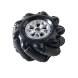 Ruota Mecanum / Ruota omnidirezionale - 60MM-K Nera Set da 4 – 5