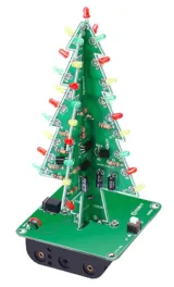 Kit di saldatura albero di Natale con LED rossi, verdi e gialli lampeggianti – 1