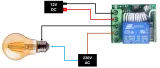 Modulo relè programmabile wireless incl. telecomando (4 pulsanti) - 12V 433Mhz RF – 2