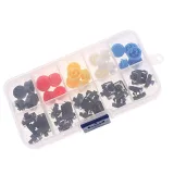 Assortimento di pulsanti, momentanei - 25 pezzi, 5 colori, 12X12x7.3mm – 3