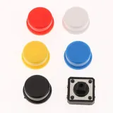 Assortimento di pulsanti, momentanei - 25 pezzi, 5 colori, 12X12x7.3mm – 6