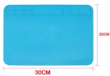 Tappetino da saldatura flessibile in silicone 30x20cm blu – 3
