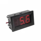 Voltmetro 3.5-30V - Rosso, 0.56inch, 2 Fili. – 1