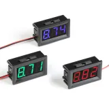 Voltmetro 3.5-30V - Rosso, 0.56inch, 2 Fili. – 3