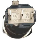 Pulsante | on-off self lock | LED rosso 12V | Acciaio inox | 16mm – 4