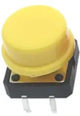 Pulsante | momentaneo - impulso | 12x12x7 | Giallo – 1