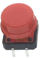 Pulsante | momentaneo - impulso | 12x12x7 | Rosso – 1