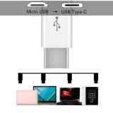 Adattatore USB-C maschio a Micro-USB femmina bianco – 5
