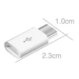 Adattatore USB-C maschio a Micro-USB femmina bianco – 6