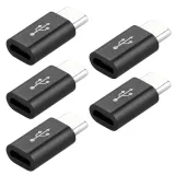Adattatore USB-C Maschio a Micro-USB Femmina - nero – 4
