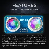 RUS-04 Sensore di distanza a ultrasuoni con LED RGB integrato – 3