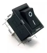 Mini interruttore a bilanciere ON/OFF KCD11 250V 3A – 2