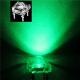 LED 5mm Super Flux Piranha 4pin - Verde puro – 2
