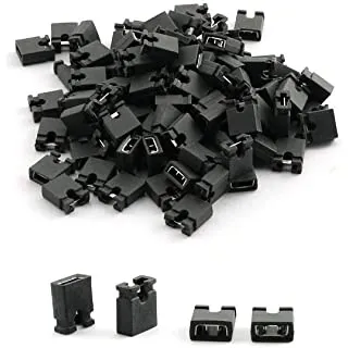 Cappuccio jumper 2 pin 2,54 mm (Nero) per es. Arduino, Esp32 e Raspberry Pi