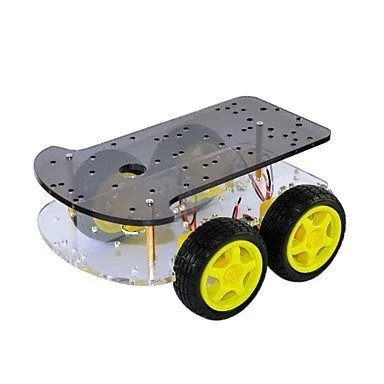 Telaio con 4 ruote e 4 motori TT base robot DIY