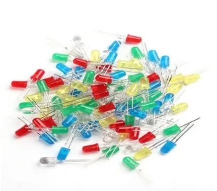 Assortimento di 100 LED 2V colori assortiti
