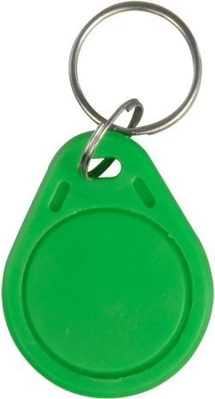 Verde | Portachiavi tag RFID a goccia | 13,56Mhz | 1K S50 | Mifare Classic
