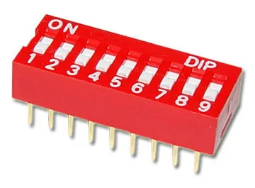 Interruttore DIP a 9 pin - passo 2,54mm