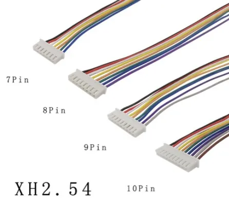 Cavo connettore/terminale a 10 pin, 1 lato - maschio, 26AWG 20cm, XH2.54mm