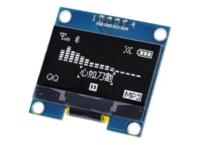 Mini display OLED bianco 1.3 inch 128x64 I2C