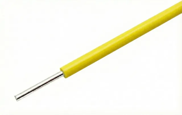 Filo giallo con anima piena 22AWG per breadboard al metro