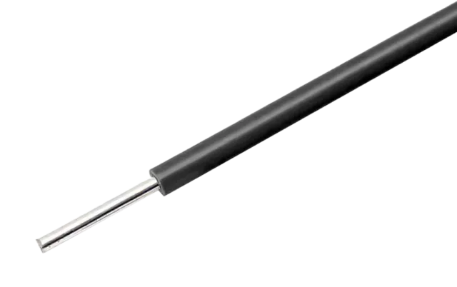 Filo nero con anima piena 22AWG per breadboard al metro