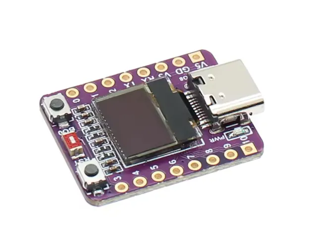 Scheda di sviluppo ESP32-C3 con mini display OLED midi da 0.42 pollici
