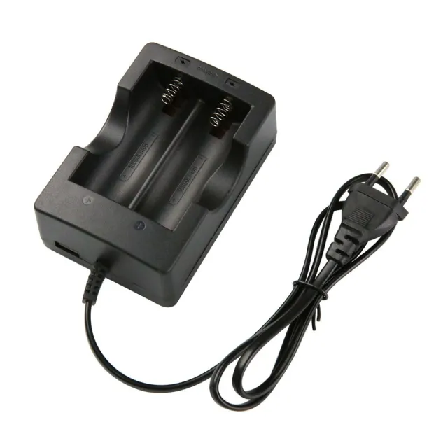 Caricatore per 2 batterie al litio 18650 3.6V / 3.7V / 4.2V