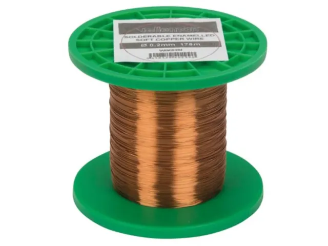 Filo di avvolgimento in rame Ø0.2mm - 178m - 97 ohm