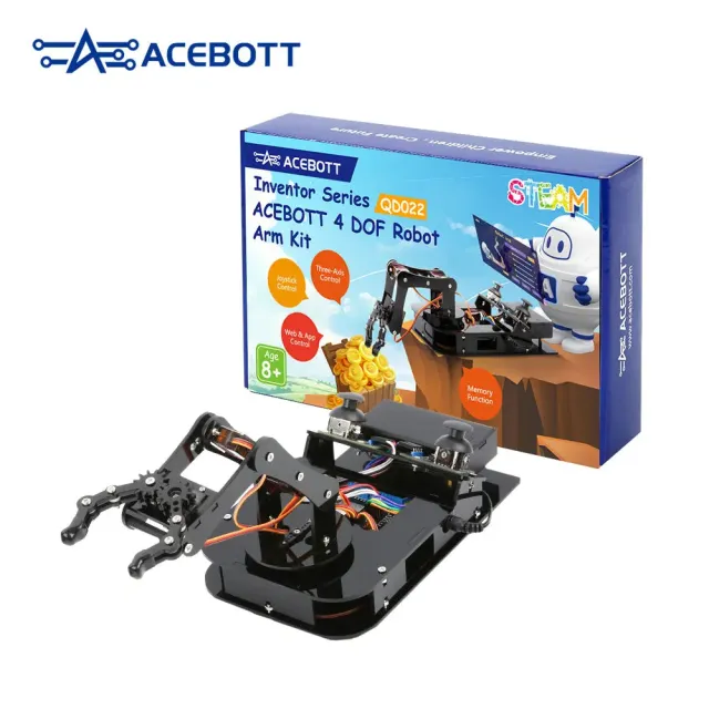 Braccio robotico ACEBOTT ESP32 controllabile e programmabile | Fai da te | STEM