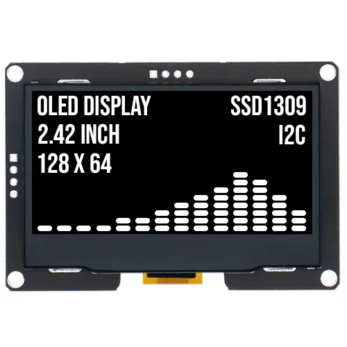 Display OLED da 2.4 inch 128x64 Bianco I2C SSD1309 3.3V