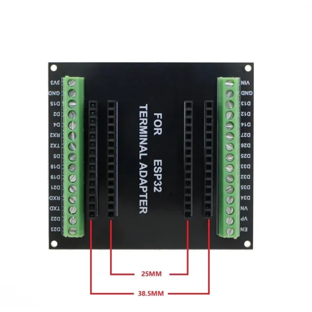 Breakout board per ESP32 Devkit V1 con terminali a vite